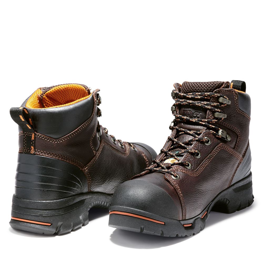 Bocanci De Muncă Timberland Barbati Maro Inchis - Pro® Endurance 6\" Steel Toe - Romania - DEAQHS350